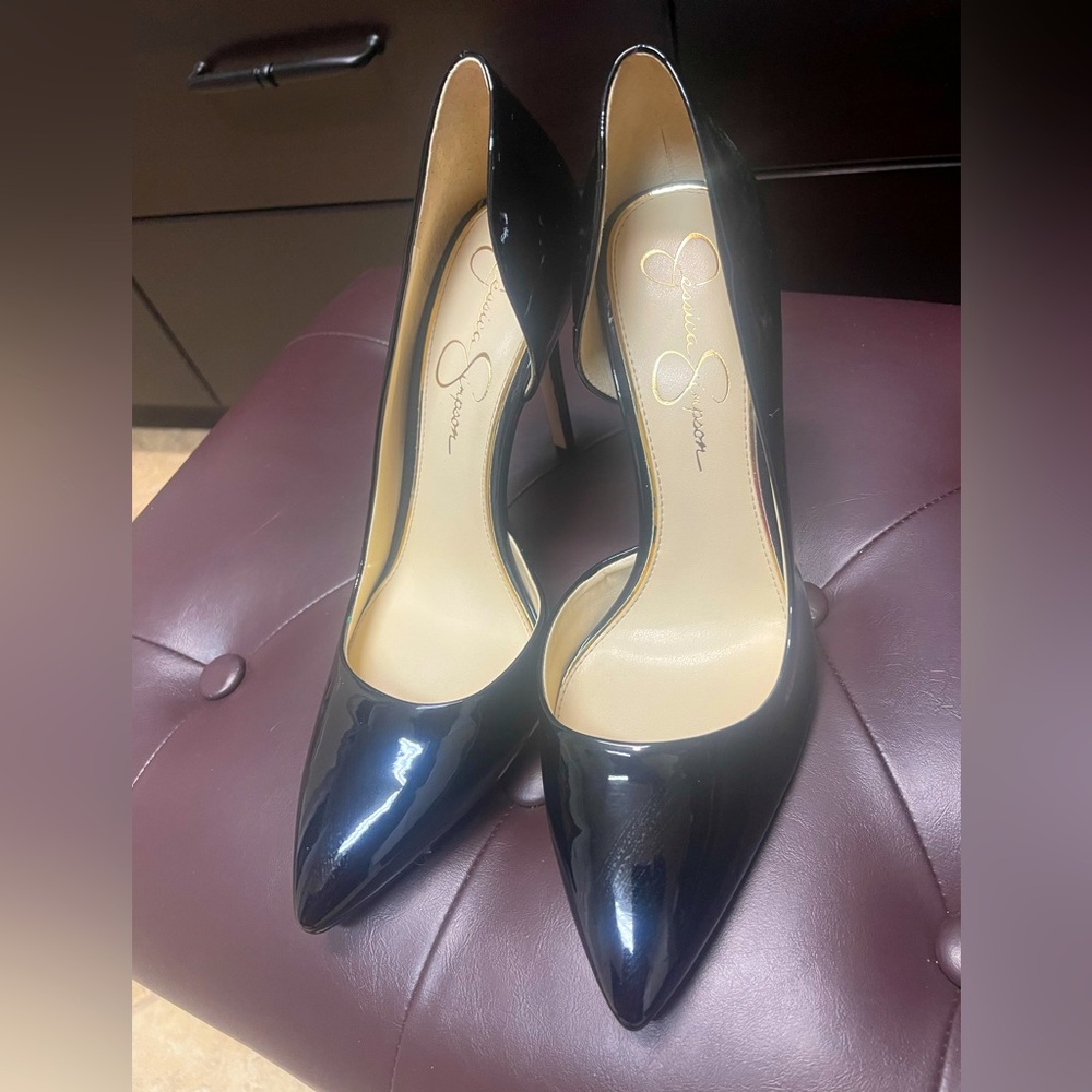 Best Offer! Jessica Simpson Black Patent Leather Pumps